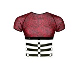 Harness T-Shirt RERodrigo001 schwarz/rot von RFP Razor’s Edge Kollektion | Fesselliebe.de