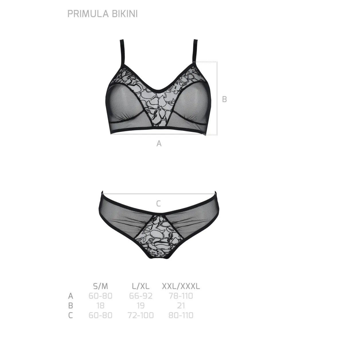 Schwarzer Bikini PA596612 von Passion | Fesselliebe.de