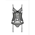 Schwarzes Corset PA596615 von Passion