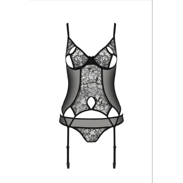 Schwarzes Corset PA596615 von Passion | Fesselliebe.de