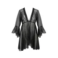Schwarzes Peignoir PA596618 von Passion