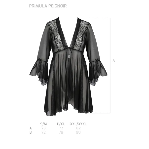 Schwarzes Peignoir PA596618 von Passion | Fesselliebe.de