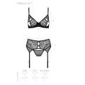 Schwarzes 3-teilges Set PA596621 von Passion