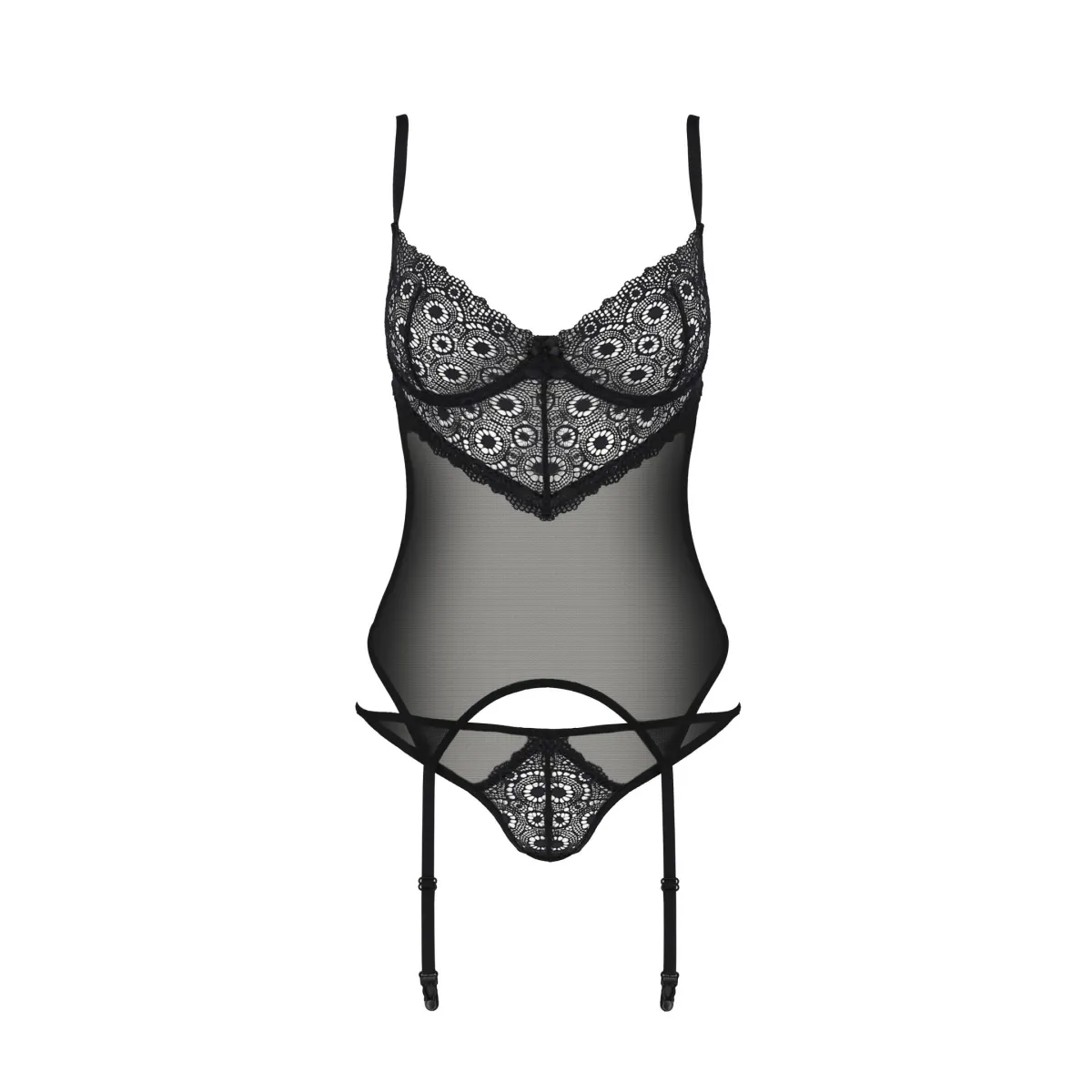 Schwarzes Corset PA596657 von Passion | Fesselliebe.de