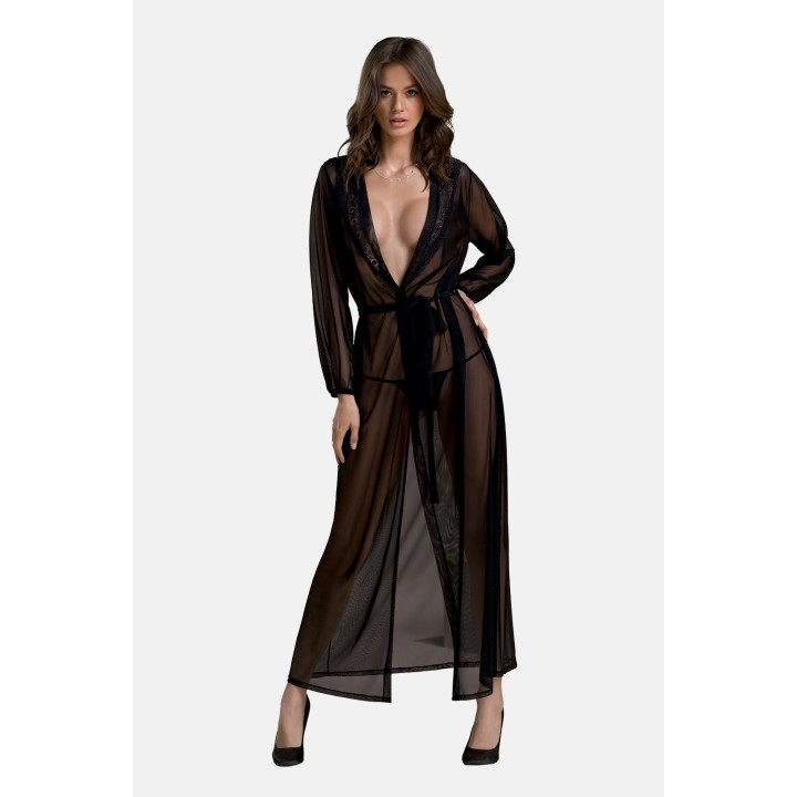 Schwarzes Peignoir PA596660 von Passion | Fesselliebe.de