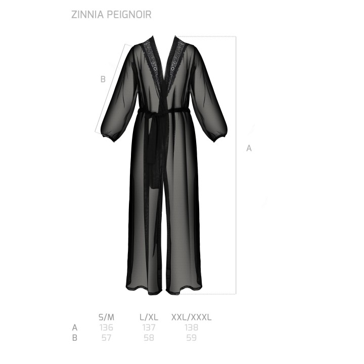 Schwarzes Peignoir PA596660 von Passion | Fesselliebe.de
