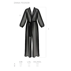 Schwarzes Peignoir PA596660 von Passion
