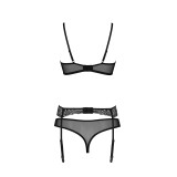 Schwarzes 3-teilges Set PA596663 von Passion | Fesselliebe.de