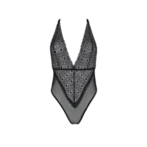 Schwarzer Damenbody PA596651 von Passion