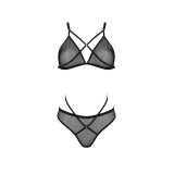 Schwarzes 2-teilges Set PA596648 von Passion | Fesselliebe.de