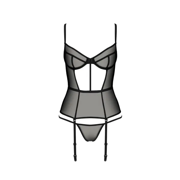 Schwarzes Corset PA596645 von Passion | Fesselliebe.de