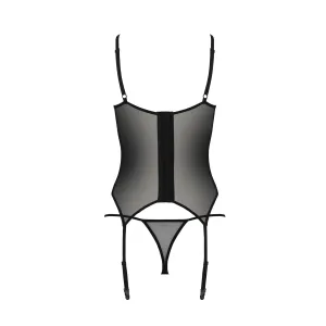Schwarzes Corset PA596645 von Passion