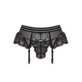 853-GAR-1 Strumpfhaltergürtel + T-String schwarz von Obsessive | Fesselliebe.de