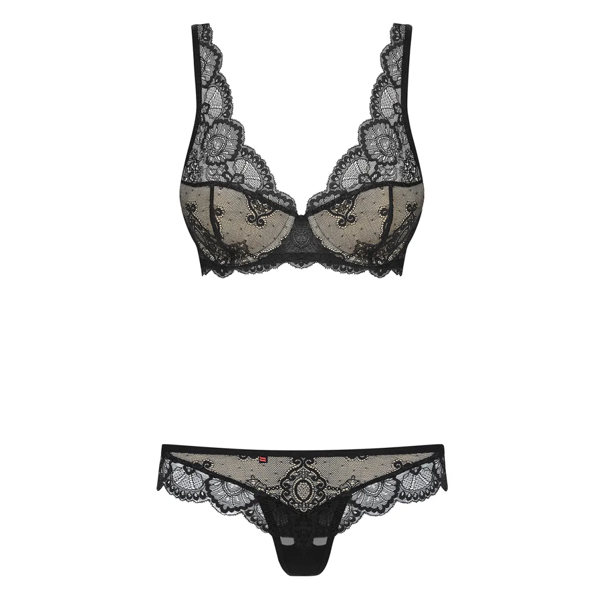 853-SET-1 2-teilges Set schwarz von Obsessive | Fesselliebe.de