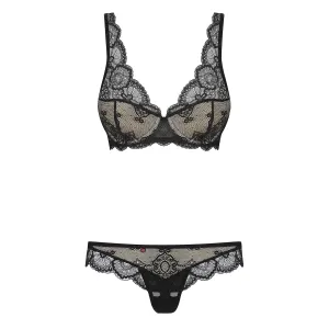 853-SET-1 2-teilges Set schwarz von Obsessive