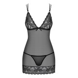 854-CHE-1 Chemise schwarz von Obsessive | Fesselliebe.de