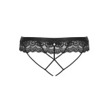 854-PAC-1 String ouvert schwarz von Obsessive | Fesselliebe.de