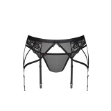 854-GAR-1 Strumpfhaltergürtel + T-String schwarz von Obsessive | Fesselliebe.de