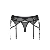 854-GAR-1 Strumpfhaltergürtel + T-String schwarz von Obsessive | Fesselliebe.de