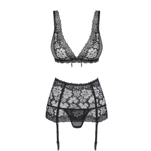 856-SEG-1 3-teilges Set schwarz von Obsessive