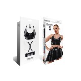 Schwarzes Damen-Top TDEike001 von Demoniq Total Domination Collection | Fesselliebe.de