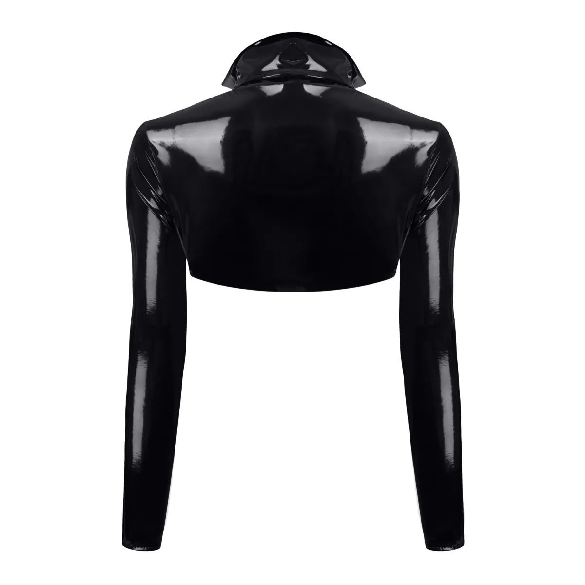 Schwarze kurze Jacke TDNele001 von Demoniq Total Domination Collection | Fesselliebe.de