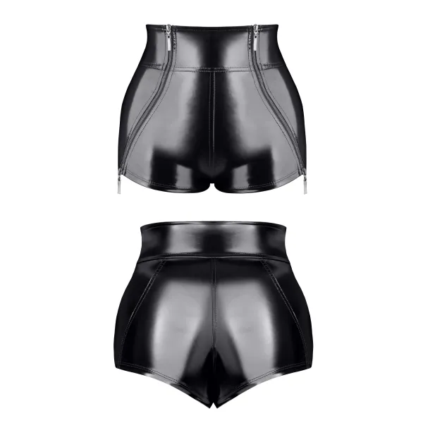 Schwarze Damen Shorts TDMona001 von Demoniq Total Domination Collection | Fesselliebe.de