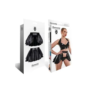 Schwarzer Damen-Rock TDMadlene001 von Demoniq Total Domination Collection