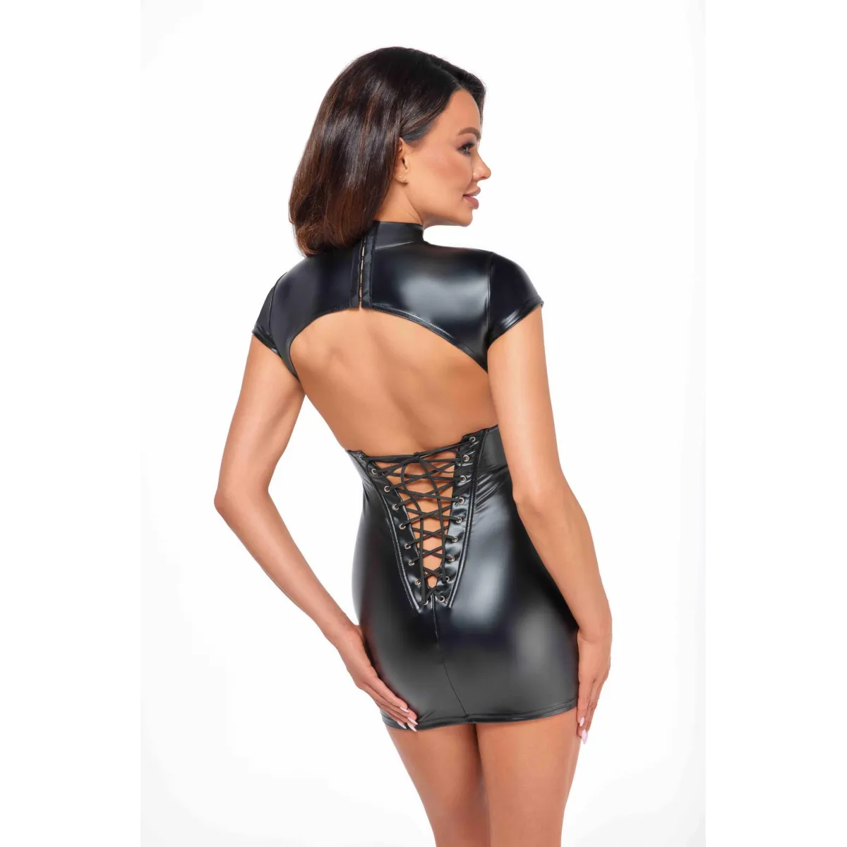 F309 Wetlook Minikleid von Noir Handmade | Fesselliebe.de
