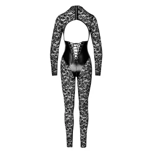 F299 Bodystocking mit Unterbrust-Corsage von Noir Handmade