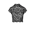 F303 bauchfreies Top aus Spitze von Noir Handmade