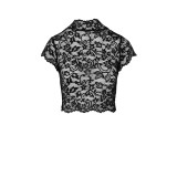 F303 bauchfreies Top aus Spitze von Noir Handmade | Fesselliebe.de