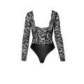 F296 Body aus Spitze/Wetlook von Noir Handmade