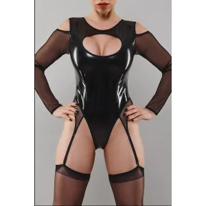 Schwarzer Straps-Body TDTrude001 von Demoniq Total Domination Collection