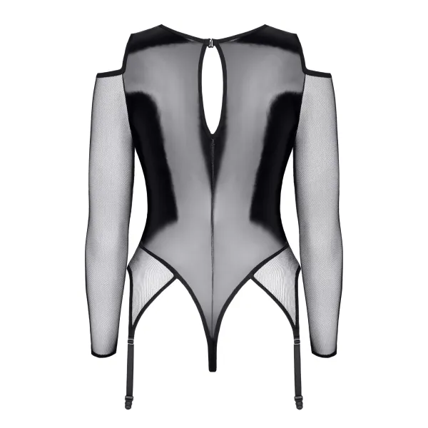 Schwarzer Straps-Body TDTrude001 von Demoniq Total Domination Collection | Fesselliebe.de