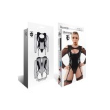 Schwarzer Straps-Body TDTrude001 von Demoniq Total Domination Collection | Fesselliebe.de