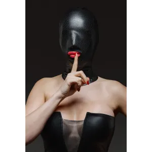 Maske TDMaskblack001 schwarz von Demoniq Total Domination Collection | Fesselliebe.de