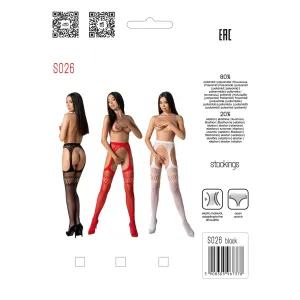 Ouvert Strumpfhose S026 schwarz von Passion Erotic Line