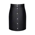 Schwarzer Damen-Rock TDLeonore001 von Demoniq Total Domination Collection