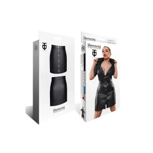 Schwarzer Damen-Rock TDLeonore001 von Demoniq Total Domination Collection