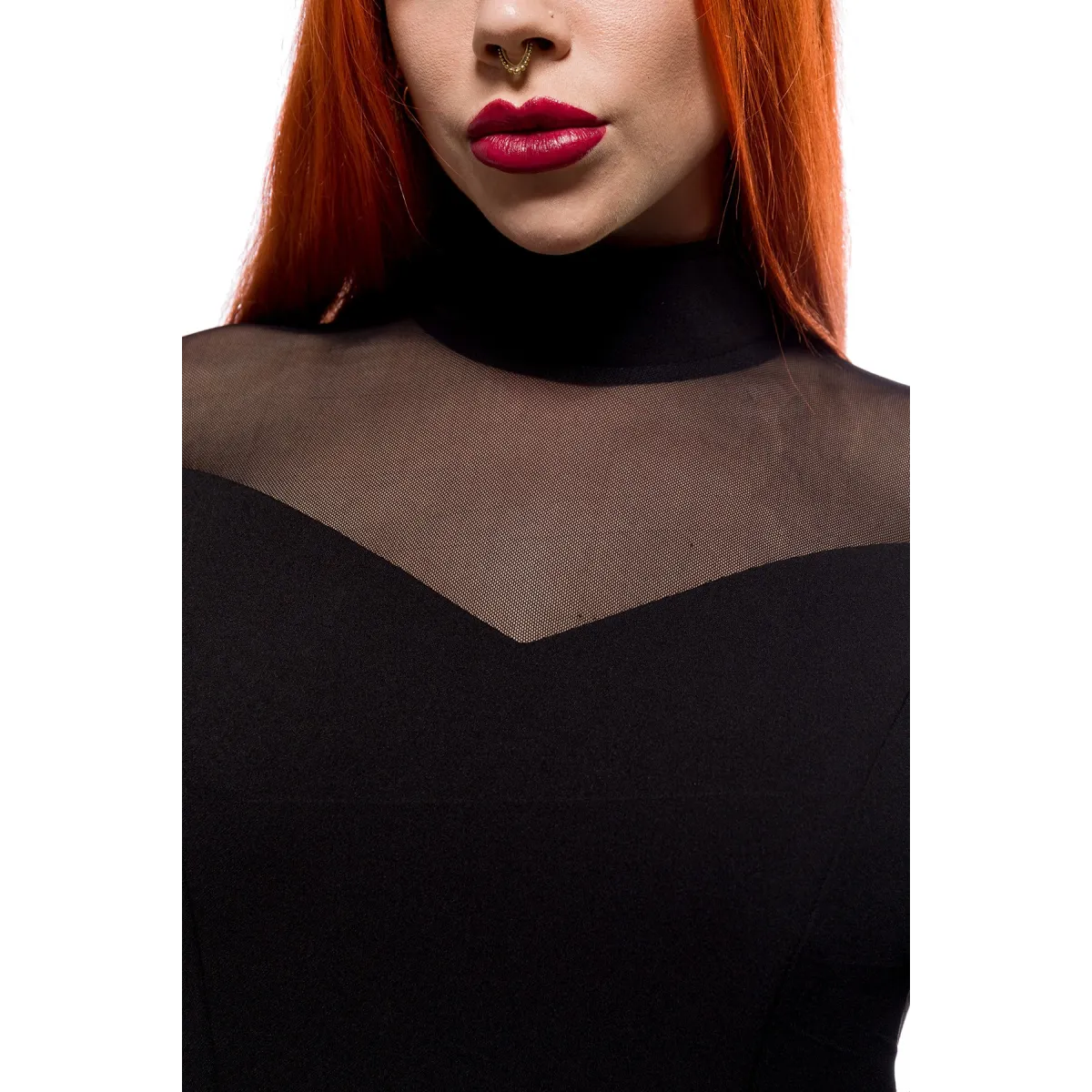 Kleid mit Netzeinsatz 90521 von Ocultica | Fesselliebe.de