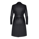 Schwarzer Mantel TDSelina001 von Demoniq Total Domination Collection | Fesselliebe.de