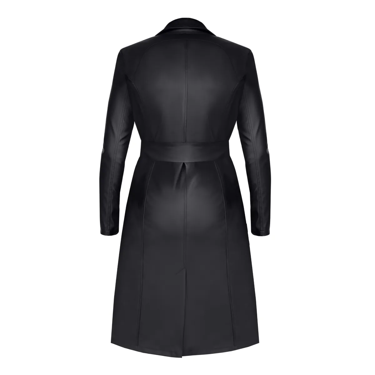 Schwarzer Mantel TDSelina001 von Demoniq Total Domination Collection | Fesselliebe.de