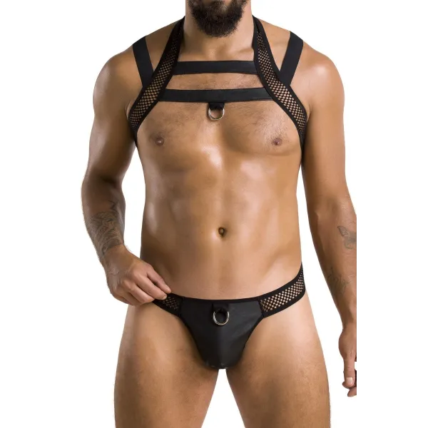 Schwarzes Harness Set 043 von Passion | Fesselliebe.de