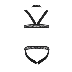 Schwarzes Harness Set 043 von Passion