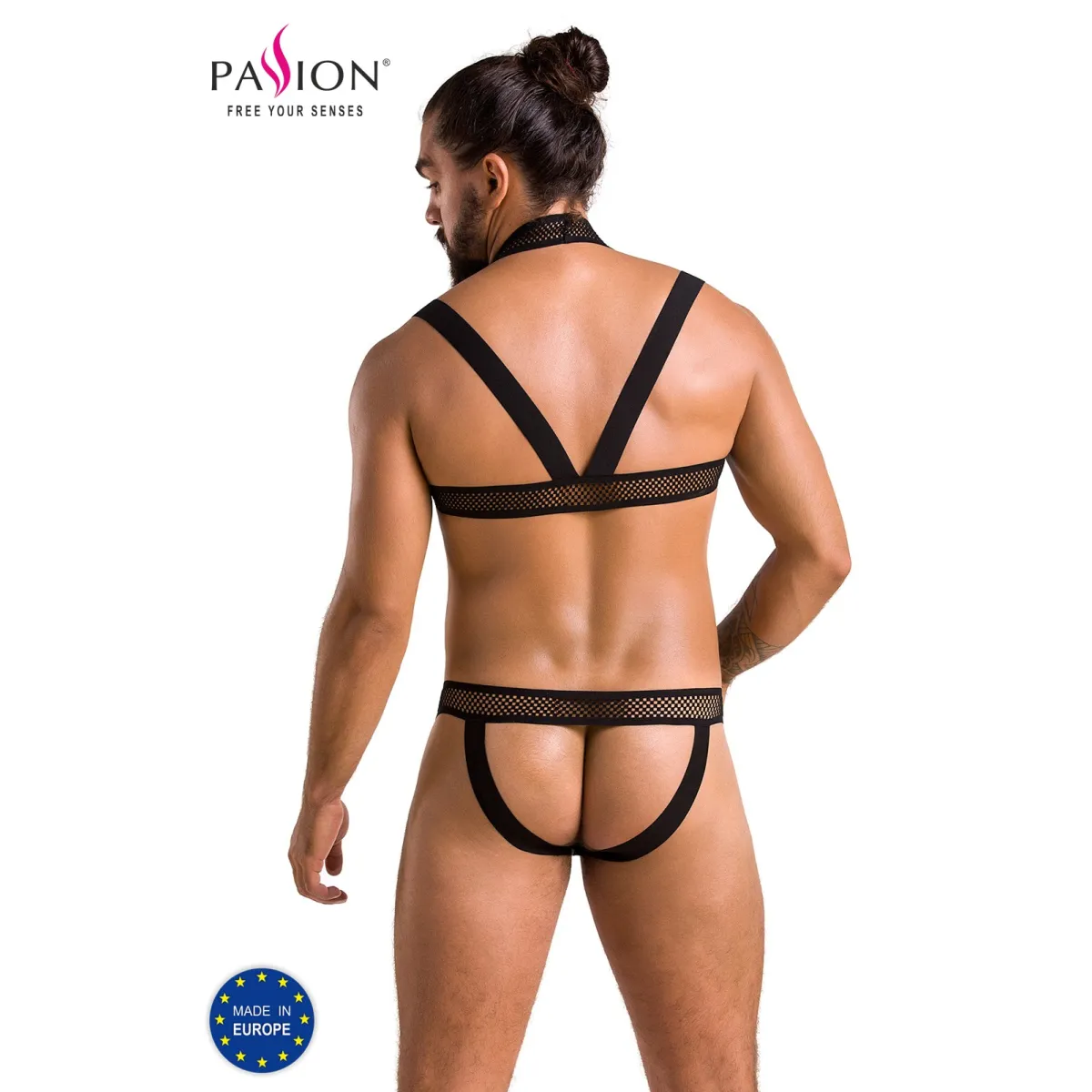 Schwarzes Harness Set 043 von Passion | Fesselliebe.de