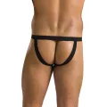 Schwarzer Kunstleder Jockstrap 044 von Passion
