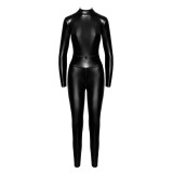 F319 Powerwetlook Catsuit mit Reißverschluss und Ring von Noir Handmade | Fesselliebe.de