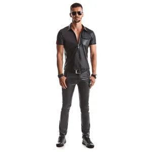 Herren T-Shirt RMEmilio001 schwarz von Regnes Fetish Planet Red Mark 2