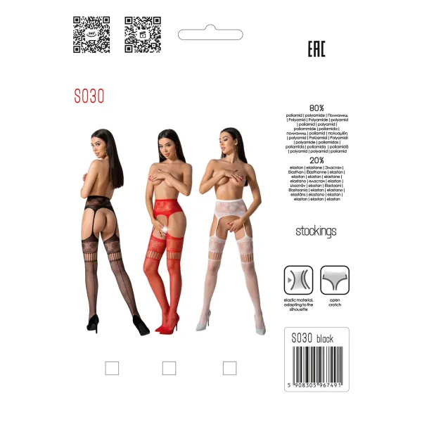 Ouvert Strumpfhose S030 rot von Passion Erotic Line | Fesselliebe.de